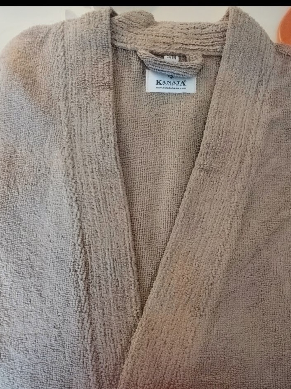 Taupe Terry Shawl-Collar Robe - Women's